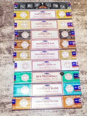 10pc Satya NAG CHAMPA BLEND Incense Variety Pack Assortment Bundle- Indian/India